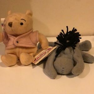 Classic Winnie the Pooh & Eeyore small stuffed animals
